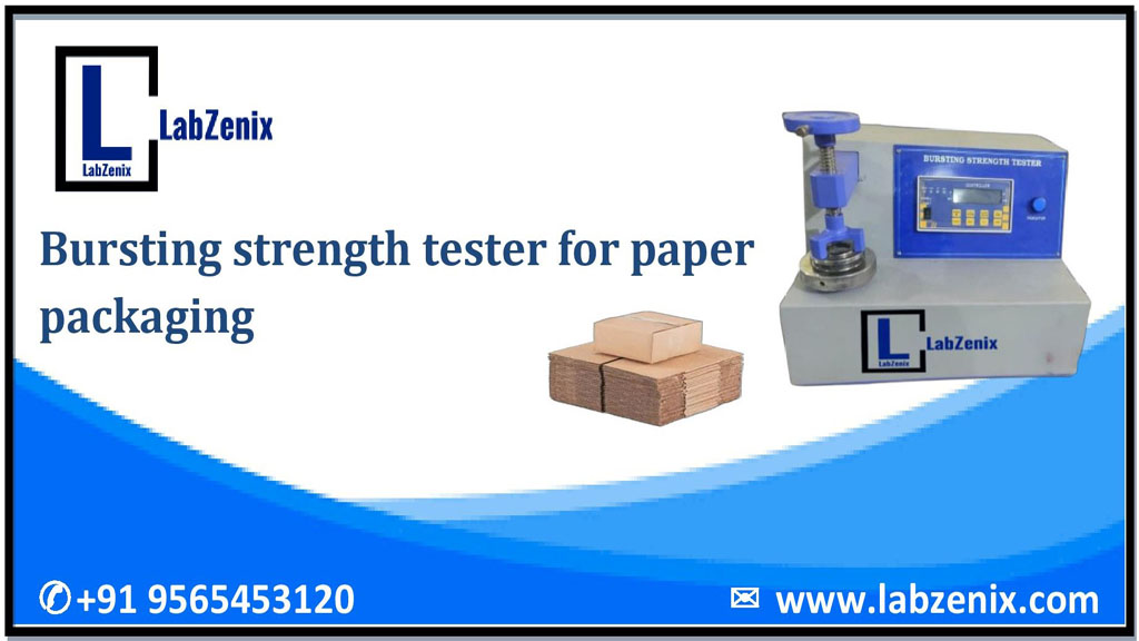 Bursting strength tester for paper packaging